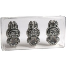 Polikarbon Çikolata Kalıbı 3D Labubu Ppolikarbon 13,5X27 cm - 70 Grp
