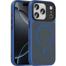 Vendas iPhone 17 Pro Kılıf Mat Arka Yüzey Wireless Şarj Özellikli Zore Flet M-safe Kapak