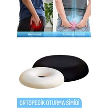 Tam12 Koltuk Sandalye Yastığı Ortopedik Oturma Simidi Basur İçin Açık Halka Şeklinde Tasarım