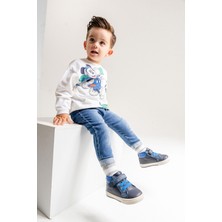 Mnpc Erkek Çocuk Lacivert Hakiki Deri Suya Dayanıklı Anatomik Ilk Adım Bot