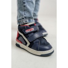 Mnpc Erkek Çocuk Lacivert Hakiki Deri Suya Dayanıklı Anatomik Günlük Bot