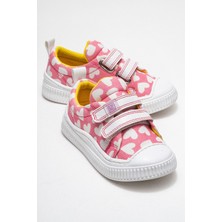 Mnpc Kız Çocuk Pembe Kalpli Sneaker Ayakkabı