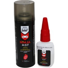 Selsil Ninja 400 ml Hızlı Yapıştırıcı Sprey ve 100 gr Aktivatör Şeffaf Renkli Suya Dayanıklı