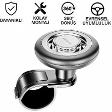 Coofbe Direksiyon Simit Topuzu Direksiyon Çevirme Topuzu Tüm Araçlara Uyumlu Sağlam Tutuş Direksiyon Çevirme Topuzu