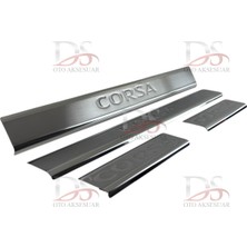 Opel Corsa D Hb 2006 > 2015 Kapı Eşiği 4 Prç. P. Çelik
