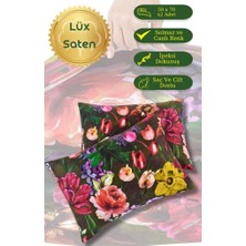 Yastık Kılıfı 2’li Saten Zarif Dokunuş Baskılı