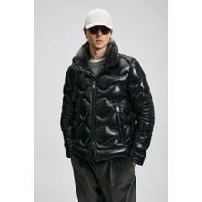 Lufian Roy Kaz Tüyü Siyah Erkek Mont 112120247