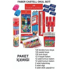 Faber-Castell Kırmızı Okul Seti 12 Adet Kırtasiye Ürünü İçeren Setli Ürün