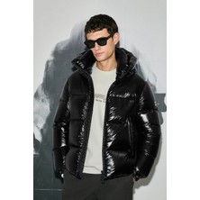 Lufian Jadon Kaz Tüyü Siyah Erkek Mont 112120249