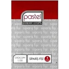 Pastel Sipariş Fişi Küçük 1/50 6 Adet Kırmızı Renkli Pratik Ofis Kullanımı