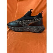 Lescarpe LES055 Siyah Kadın Spor Ayakkabı Sneaker