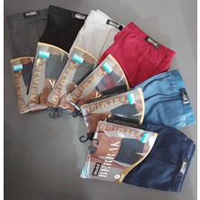 Berrak 4488 Erkek Modal Ince Kemer Lastikli Çok Renkli Boxer 6 Adet