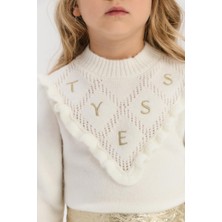 Bg Store Kız Çocuk Ekru Kazak