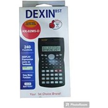 Dexin Bilimsel Fonksiyonlu Hesap Makinesi 2 Çizgi LCD Ekran Dayanıklı Plastik Kapaklı