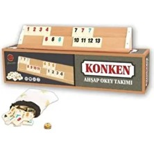 ÇİLEKHOMEAVM Star Konken Ahşap Okey Takımı 106 Parça ile Eğlenceli Oyun Deneyimi