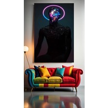 Özkacar Group Kafanın Içinde Galaksiler V1 Ev Duvar Salon Güzellik Salonu Ofis Dükkan Dekarasyon Kanvas Tablo