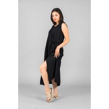 Müslin Kadın Önden Bağlamalı Elbise