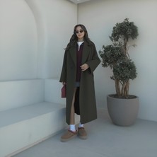 Barbora Kışlık Astarlı Detaylı Kadın Kaşmir Kaban