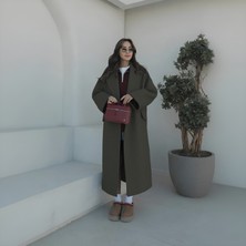 Barbora Kışlık Astarlı Detaylı Kadın Kaşmir Kaban