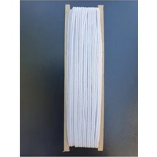 Prestij Boncuk Yassı Bel ve Paça Lastiği 10 m Beyaz Renk Dayanıklı Malzeme