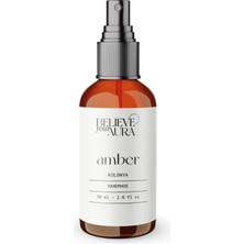 Believe Your Aura Amber Kolonyası 50 ml 70 Derece Bitkisel Gliserinli Ferahlatıcı Sprey