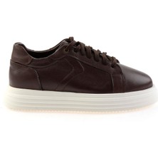 Kahve Hakiki Deri Erkek Sneaker E01595002543