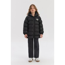 Bg Store Kız Çocuk Siyah Mont
