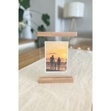 Ahşap Çift Taraflı Fotoğraflık – Kayın Ağacı & Şeffaf Pleksi