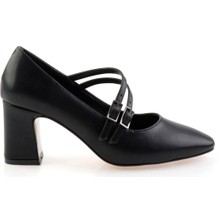 Siyah  Kadın Klasik Topuklu Ayakkabı K01213034509