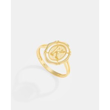 14 Ayar Altın Harfli Yüzük