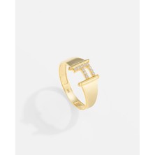 14 Ayar Altın Kişiye Özel Harf Yüzük