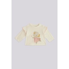 Bg Store Kız Bebek Ekru Tshirt