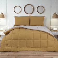 Schafer Home Softy Comfort Yorgan Seti 4 Parça-Gri/hardal