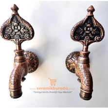 Sb Ikili Desenli Özel Osmanlı Musluğu Bakır