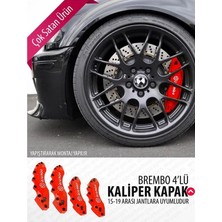Citroen Nemo Uyumlu Brembo Kırmızı Yağ Hortumlu Kaliper Kapağı 4'lü