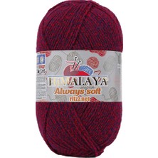 Himalaya Always Soft 77011 Mor Kırmızı Kırçıllı