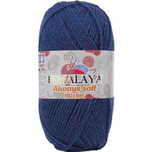 Himalaya Always Soft 77012 Mor Mavi Kırçıllı