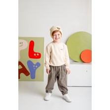 Erkek Bebek Sweatshirt ve Pantolon Takım - Kahve