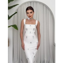 Ners Taş Detaylı Elbise