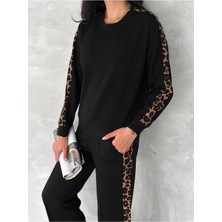 Geniş  Şeritli  Yumuşak Doku Modal Kumaş Eşofman Takım