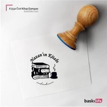 Kişiye Özel Baskı Life Kitap Damgası 283 Renkli Desenli El Yapımı Ürün