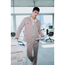 DeFacto Slim Fit Dar Kesim Astarlı Fermuarlı Cepli Mevsimlik Baharlık Mont D7533AX25SP