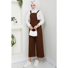 Gülru Cepli Gabardin Tulum 1587 - Kahve