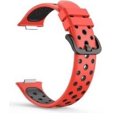 Huawei Watch Fit 2 Uyumlu Correa Delikli Spor Silikon Kordon Kayış