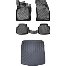 Bmy Oto Aksesuar Renault Kadjar 2015 Sonrası 3D Araca Özel Paspas ve Bagaj Havuzu Set