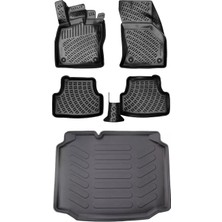 Bmy Oto Aksesuar Volkswagen Tiguan All Space 7 Koltuk 2016 Sonrası 3D Araca Özel Paspas ve Bagaj Havuzu Set