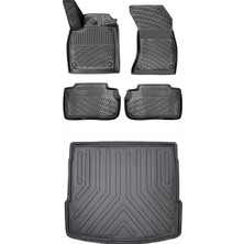 Bmy Oto Aksesuar Bmw X5 F15 2013-2018 3D Araca Özel Paspas ve Bagaj Havuzu Set