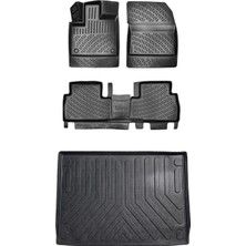 Bmy Oto Aksesuar Opel Vivaro 2014-2019  (Kısa Şasi) 3D Araca Özel Paspas ve Bagaj Havuzu Set