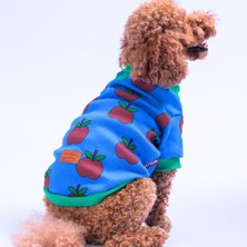 Apple Kaşkorse  Elma Desenli Sweat Kedi Köpek Sweat Kedi Köpek Kıyafeti