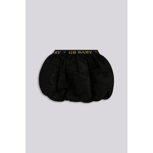 GB Baby Bg Store Kız Bebek Siyah Balon Etek %100 Polyester Kumaş Standart Uzunluk ile Şık Tasarım